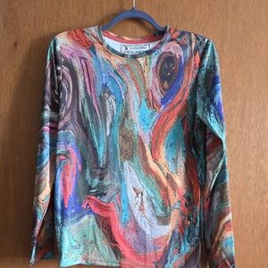 Colorful Abstract Long Sleeve Top